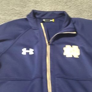 Under armour full zip Notre Dame jacket. Size XL